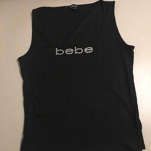 New without tags Bebe extra large ribbed tank top with sparkle logo